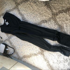 Black V-neck Jumpsuit
